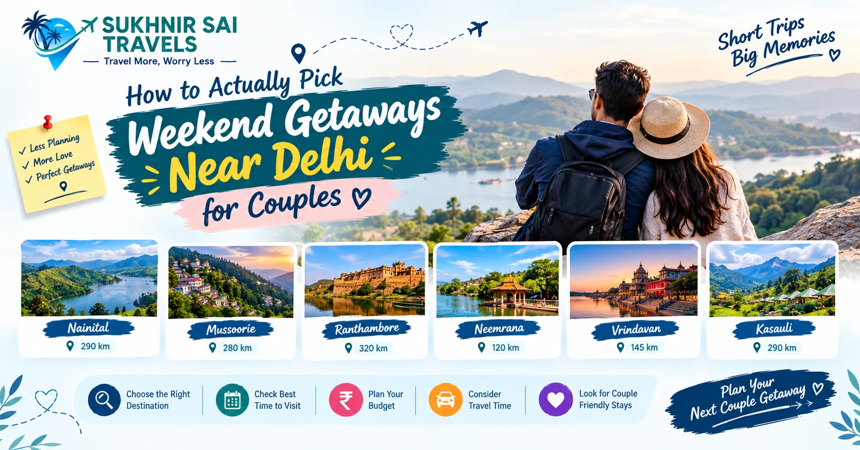 Weekend Getaways Near Delhi for Couples
